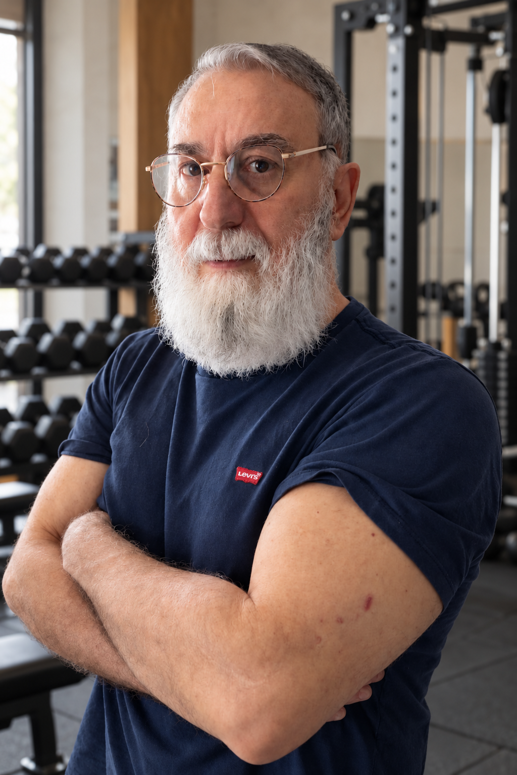Ritratto di Santi Giccone in palestra